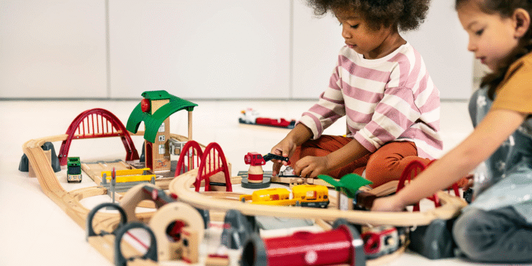 Exploring the Worlds of Imagination with a Brio Train Set