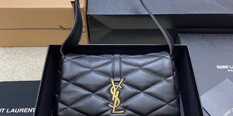 Replica YSL Black in antique luxurious leather-based