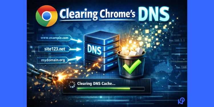 Open Chrome Net Internals (#DNS): Step-by-Step DNS Cache Management