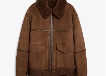 Hayes Quilted Spanish Shearling Sheepskin Car Coat: A Statement of Modern Luxury